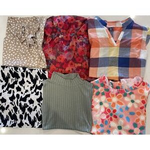 Huge Lot Womens Plus 4x Beautiful Tops Shirts Vacation Cruise Colorful‎ Dressy